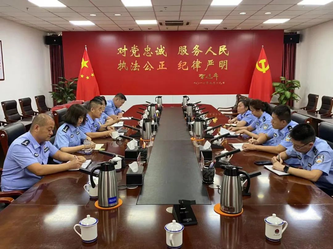山东省德州市人民警察训练中心来我院调研在职民辅警教育训练工作