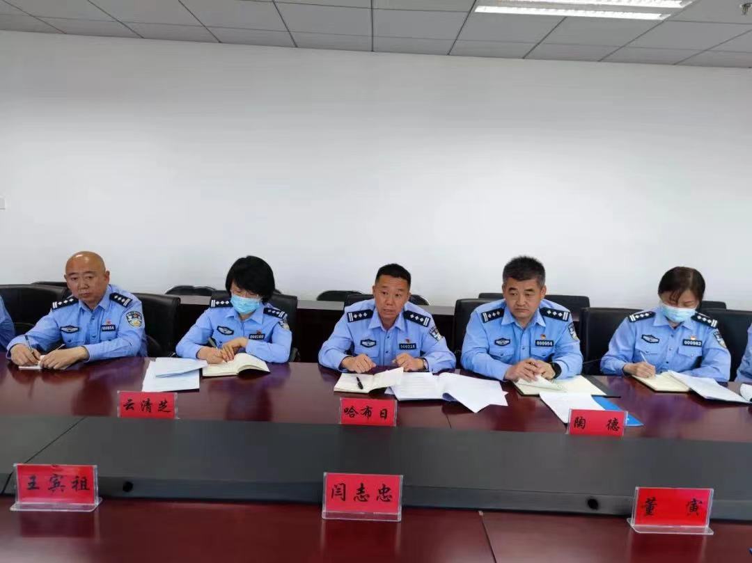 内蒙古警察职业学院副院长哈布日带队到公安厅人事训练处对接民警培训工作